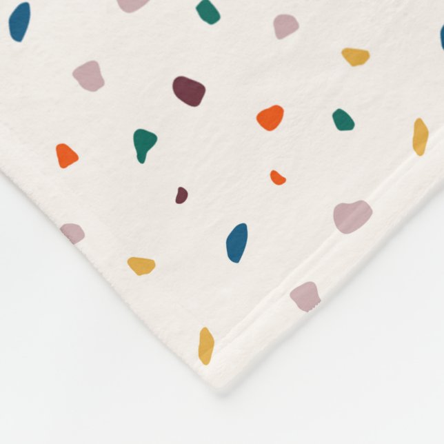 Cobertor De Velo Cozy Retro Terrazzo Fleece Blanket (Quina)