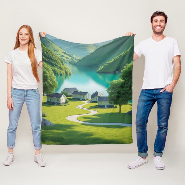 Cobertor De Velo "Cozy Up to Mountain - Scenic Nature" (In Situ)