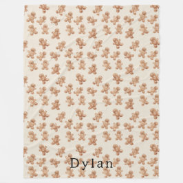 Cobertor De Velo Cozy Warm Christmas Gingerbread Cookies