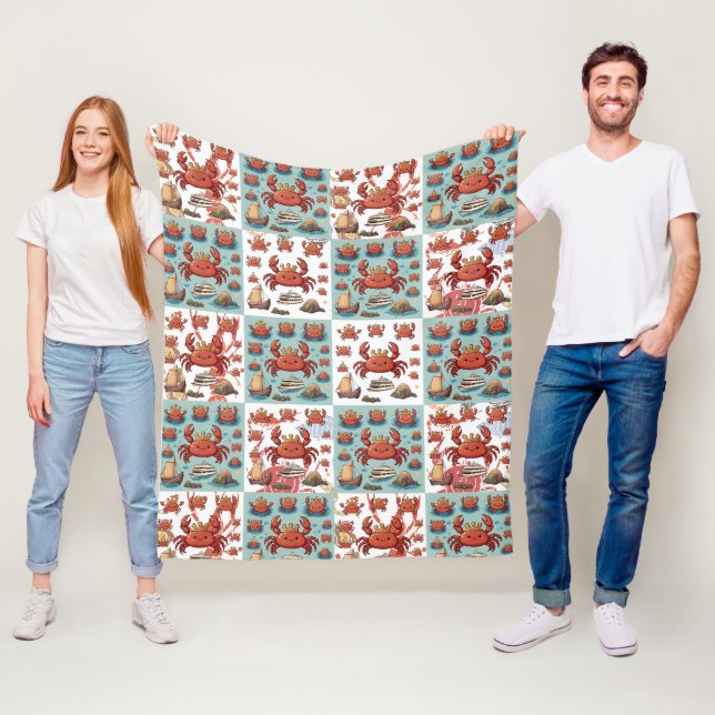 Cobertor De Velo Crabs Pattern (In Situ)