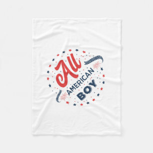 Cobertor De Velo Crachá All American Boy