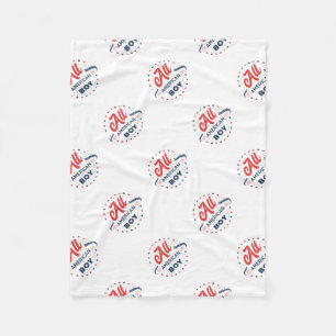 Cobertor De Velo Crachá All American Boy