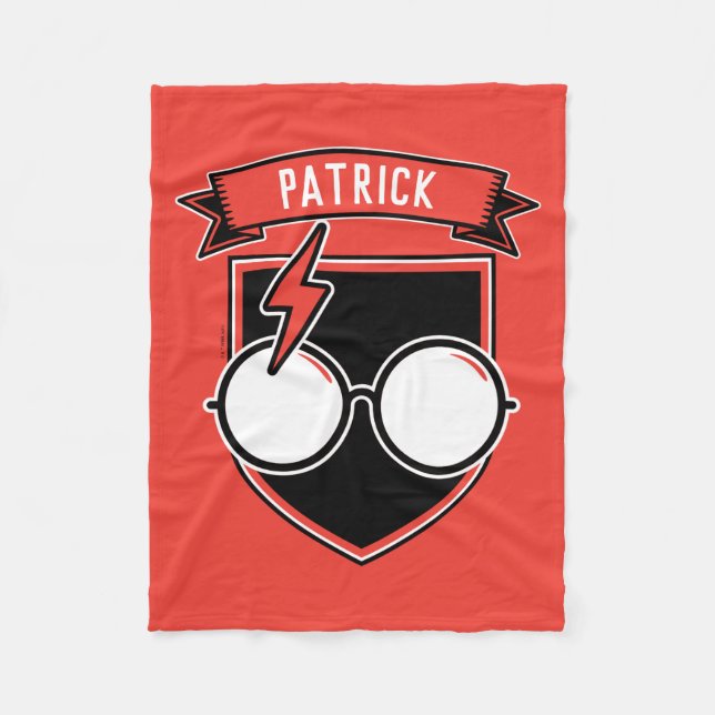 Cobertor De Velo Crachá HARRY POTTER™ Personalizado (Frente)