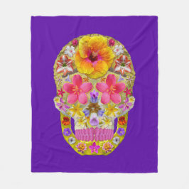 Cobertor De Velo Crânio da Flor 4 - Tropical
