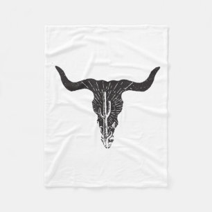 Cobertor De Velo Crânio de Vaca Cacto do Deserto Boho Longhorn Sul 