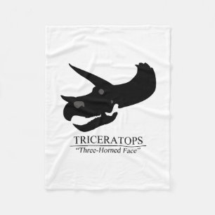 Cobertor De Velo Crânio do Triceratops