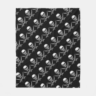 Cobertor De Velo Crânio e Espada Cruzada Pirata (TLAPD)