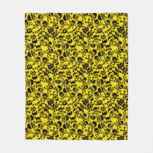 Cobertor De Velo Crânio & teste padrão dos Crossbones