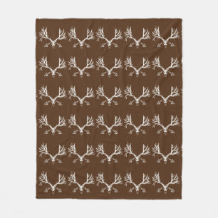 Cobertor De Velo Crânio w dos cervos de Whitetail