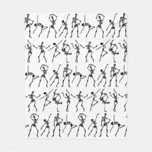 Cobertor De Velo Crânios dançando