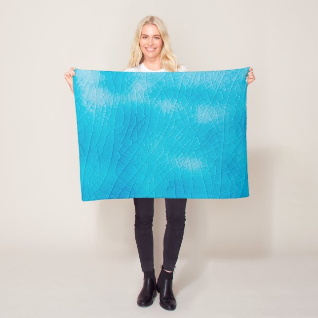 Cobertor De Velo Craquelure de porcelana turquesa com vidros de fen (In Situ)