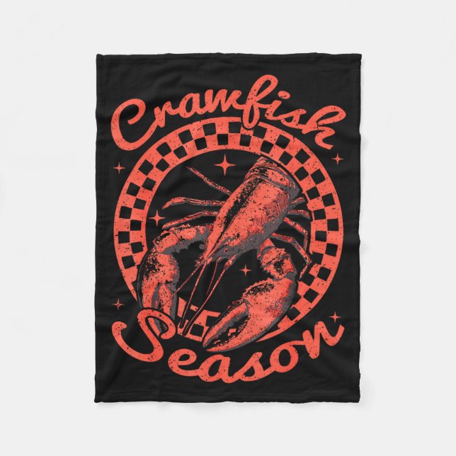 Cobertor De Velo Crawfish Season Crawfish Boil Lobster Cajun Men Wo (Frente)