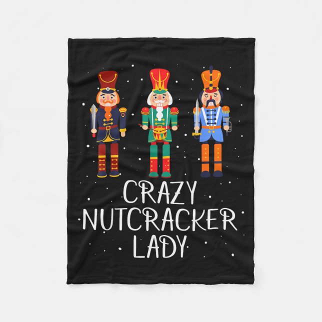Cobertor De Velo Crazy Nutcracker Lady  (Frente)
