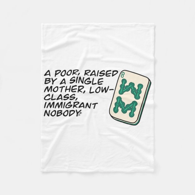 Cobertor De Velo Crazy Rich Asians Mahjong citou Classic (Frente)