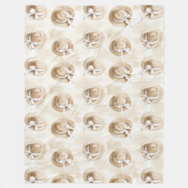 Cobertor De Velo Cream Sand Beach Hats   (Frente)