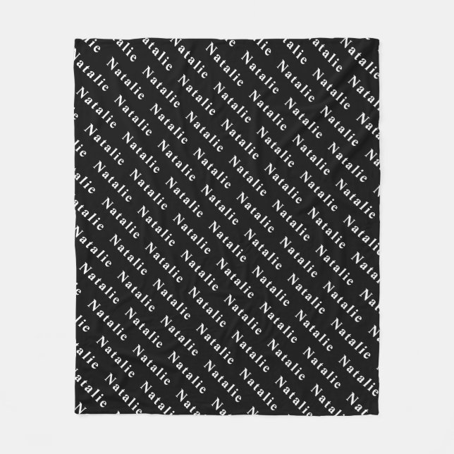 Cobertor De Velo Create Your Own Name Personalized (Frente)