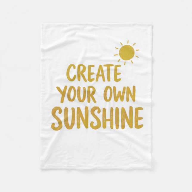 Cobertor De Velo Create your own sunshine quote on (Frente)