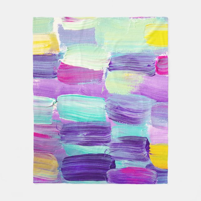Cobertor De Velo Creative abstract hand painted background, wallpap (Frente)