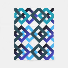 Cobertor De Velo Creative geometry blue tones
