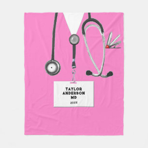 Cobertor De Velo Creative Pink Scrus Fleece Blanket