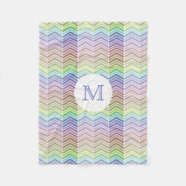 Cobertor De Velo Creative Rainbow e Texture Chevron