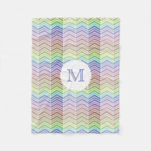 Cobertor De Velo Creative Rainbow e Texture Chevron