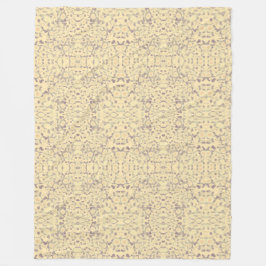 Cobertor De Velo Creme com Roxo