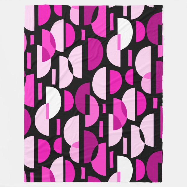 Cobertor De Velo Crescent Pattern 010921 - Magenta Pink (Frente)