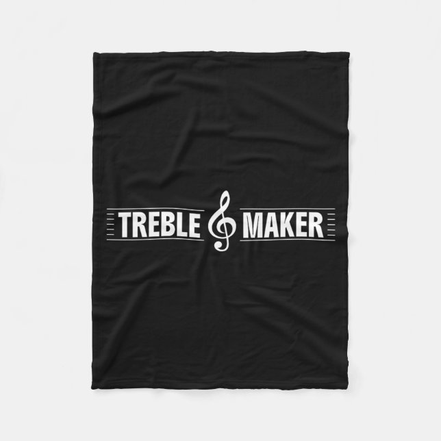 Cobertor De Velo Criador de Treble Piada de clave de sol engraçada  (Frente)