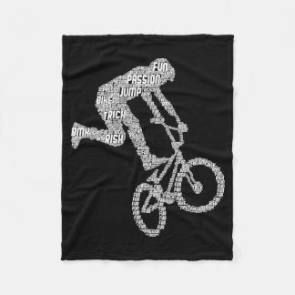 Cobertor De Velo Criança Meninos Ciclista Freestyle Acrobacias Bici