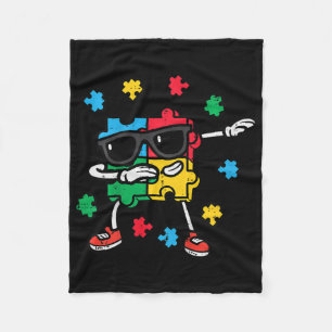 Cobertor De Velo Crianças Autismo Quebra-cabeça Dab Autista Todd