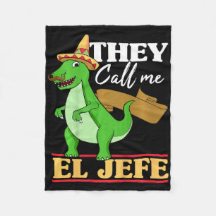 Cobertor De Velo Crianças Chamam-Me El Jefe Cinco De Mayo Dinosauri