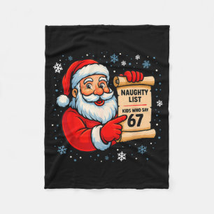 Cobertor De Velo Crianças da Lista Travessa Que Dizem 67 Natal Seis
