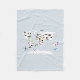 Cobertor De Velo Crianças - O Mundo dos Animais