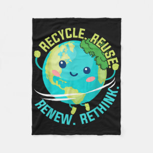 Cobertor De Velo Crianças Reutilizam Renovação de Reciclar Repensar