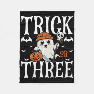 Cobertor De Velo Crianças Trick Ou Três Halloween Spookkin 3rd B