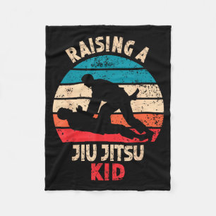 Cobertor De Velo Criando um garoto de Jiu Jitsu Arte Marcial BJJ