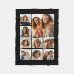 Cobertor De Velo Criar uma Colagem de Fotos Personalizada com 9 Fot