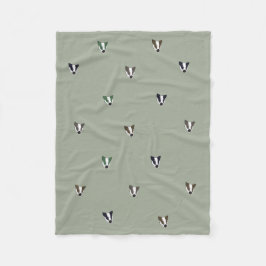 Cobertor De Velo Criatura da floresta do texugo