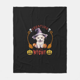 Cobertor De Velo Criatura Da Noite De Bichon Frise