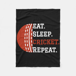 Cobertor De Velo Cricket Jogador Vestuário Comer Dormir Cricket Rep