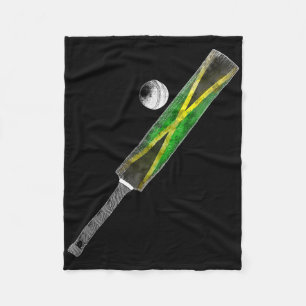 Cobertor De Velo Cricket Vintage Bandeira Jamaica Orgulho Jamaicano