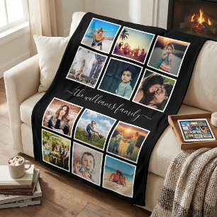 Cobertor De Velo Crie Memórias de Colagem de Fotos Personalizadas P
