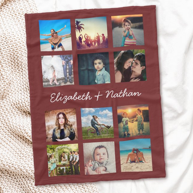 Cobertor De Velo Crie seus amigos personalizados da família de cola (Criador carregado)