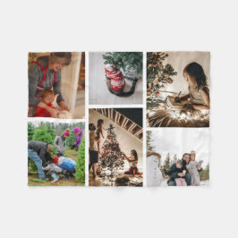 Cobertor De Velo Crie sua própria Colagem de Natal Personalizada 6