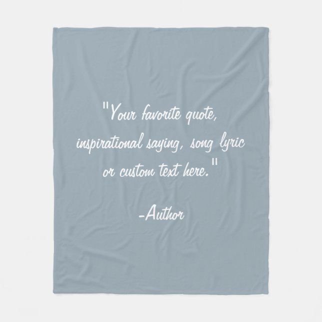 Cobertor De Velo Crie sua própria cotação personalizada (Frente)