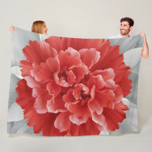 Cobertor De Velo Crimson Azalea Fleece Blanket