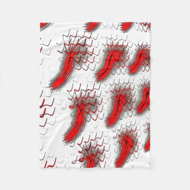 Cobertor De Velo Crimson Brushwave Fleece Blanket (Frente)