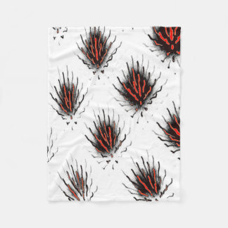 Cobertor De Velo Crimson Flameburst Fleece Blanket