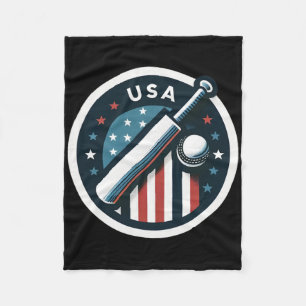 Cobertor De Velo Críquete dos EUA em cores da bandeira americana ve